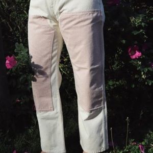 Rudy Jude Peach Colorblock Jeans Sz 1